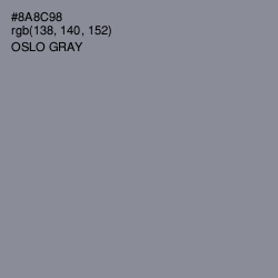 #8A8C98 - Oslo Gray Color Image